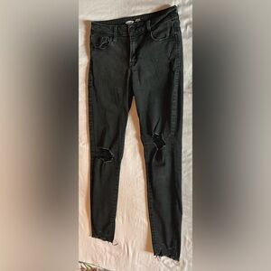 Old Navy Black Rockstar Super Skinny Jeans